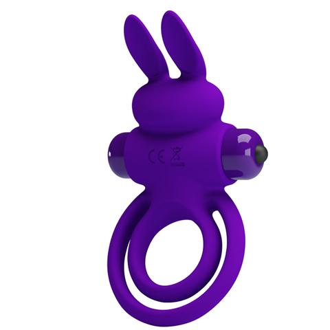 Anneau pénis lapin vibrant pas cher