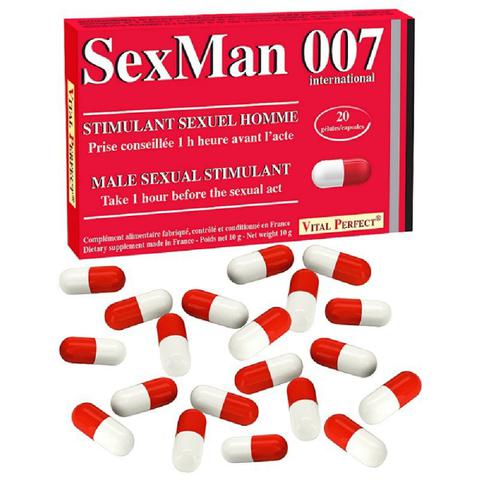 Aphrodisiaques sexman 007 20 gélules pas cher