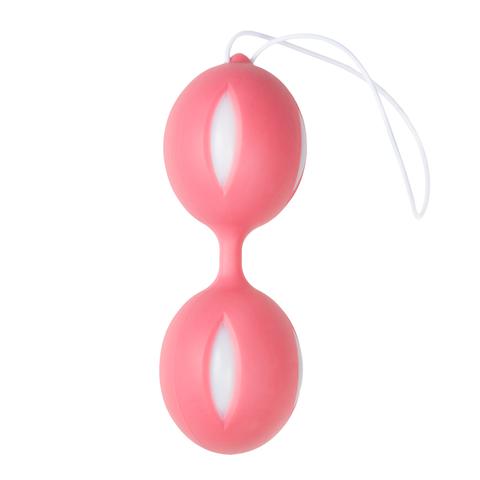 Boule de kegel duo wiggle - rose / blanc pas cher