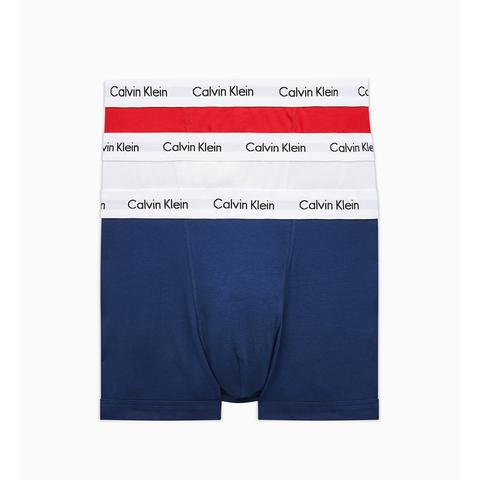 Calvin klein 3 pack - rouge / blanc / bleu pas cher