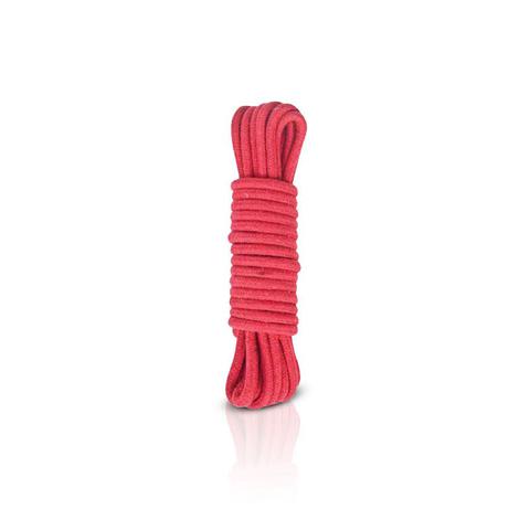 Corde bondage rouge 3 m pas cher