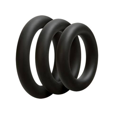 Doc johnson 3 cockrings c-ring set thick noir pas cher