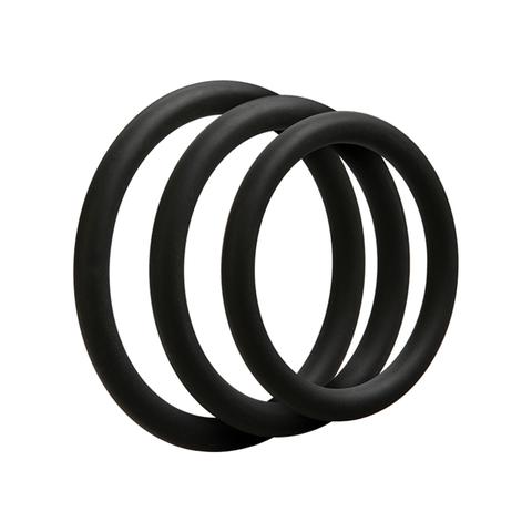 Doc johnson 3 cockrings c-ring thin noir pas cher