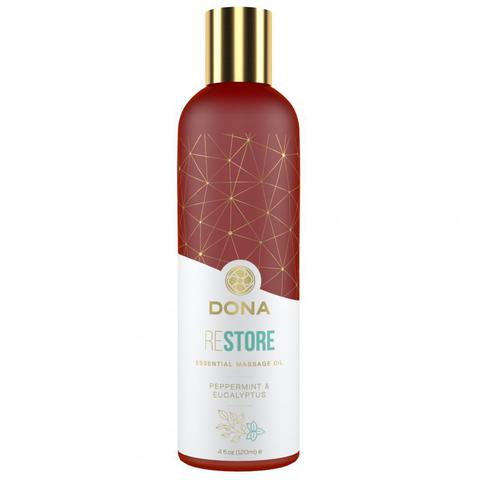 Dona - huiles essentielle de massages végétalienne peppermint & eucalyptus pas cher