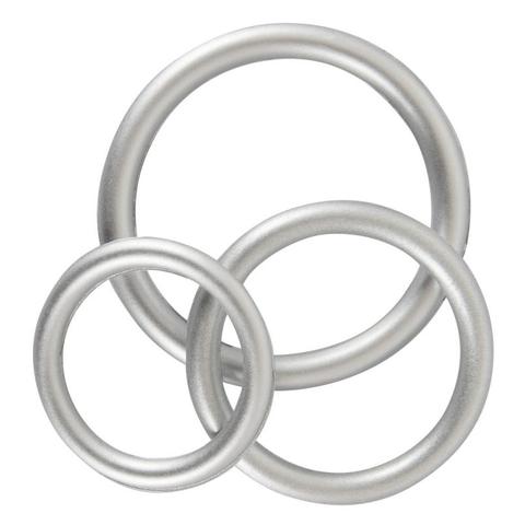 Ensembles d'anneaux pénis en silicone - couleur métal pas cher
