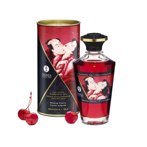 Huiles chauffante aphrodisiaques cerise pas cher