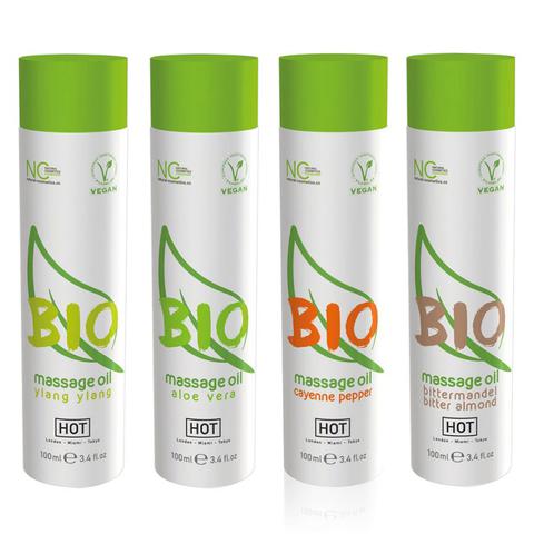 Huiles de massages bio 100 ml - parfums : aloe vera pas cher