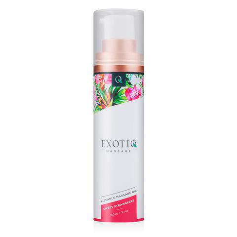 Huiles de massages douce à la fraise exotiq - 100 ml pas cher