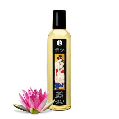 Huiles de massages érotique cœur de lotus pas cher