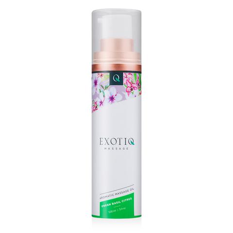 Huiles de massages exotiq de basilic aux agrumes - 100 ml pas cher