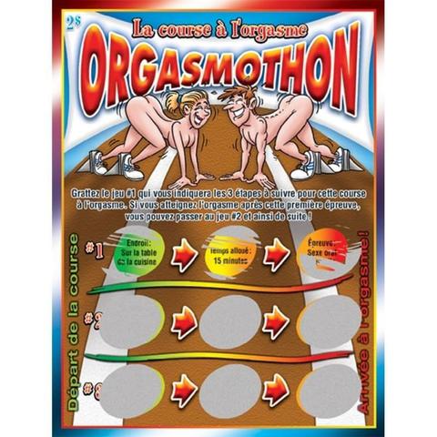 Jeux de cartes à gratter orgasmothon la course à l'orgasme pas cher