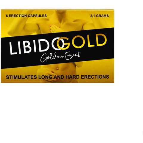 Libido gold golden erect - 6 pièces pas cher