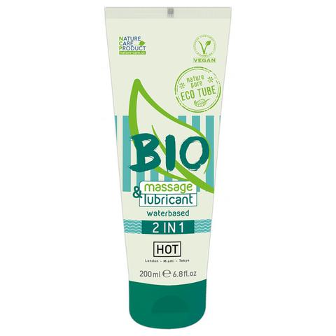 Lubrifiants & gel de massages eau bio 2 en 1 200 ml pas cher