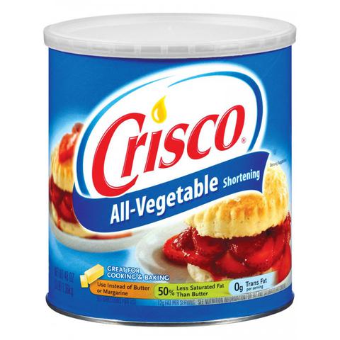 Lubrifiants graisse végétale crisco 1,36 kg pas cher