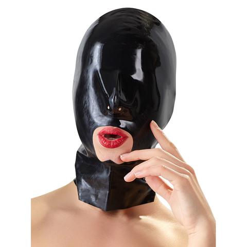 Masque en latex noir pas cher