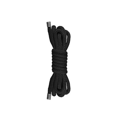 Mini corde de bondage japonaise - 1,5 cm - noir pas cher