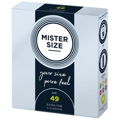 Mister.size préservatifs 49 mm 3 pièces pas cher