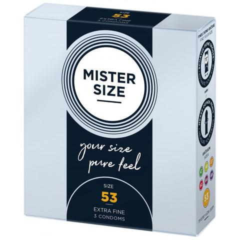 Mister.size préservatifs 53 mm 3 pièces pas cher