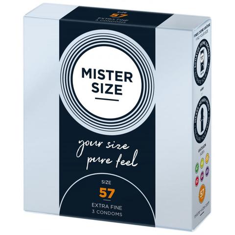 Mister.size préservatifs 57 mm 3 pièces pas cher
