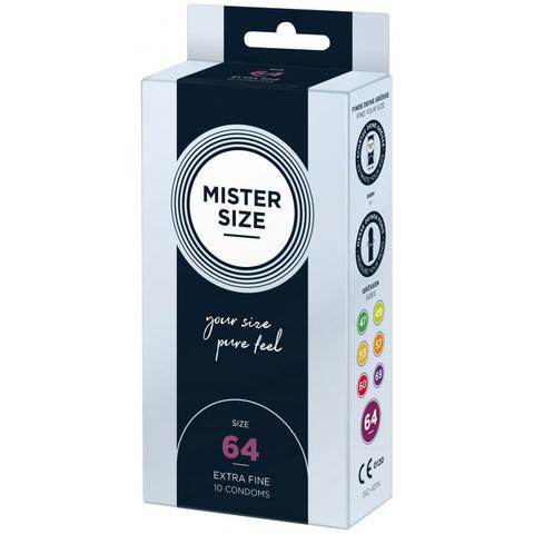 Mister.size préservatifs 64 mm 10 pièces pas cher