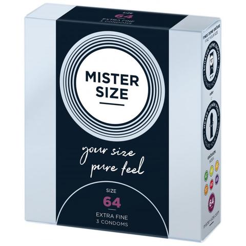 Mister.size préservatifs 64 mm 3 pièces pas cher