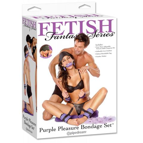 Packs d'attaches purple pleasure bondage set pas cher