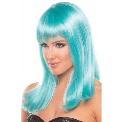 Perruques hollywood - turquoise pas cher