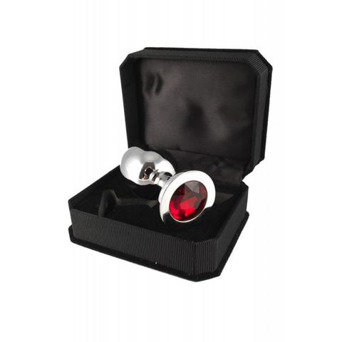 Plugs anal argent small bijou rouge pas cher