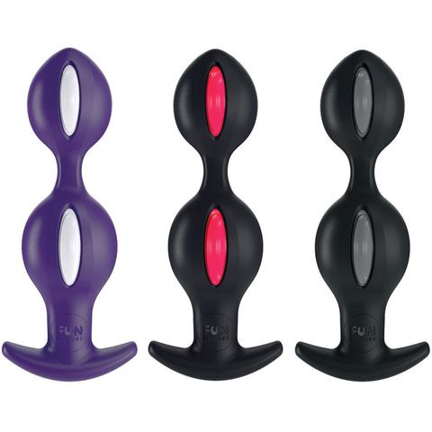 Plugs anal b balls duo - couleur : rouge pas cher