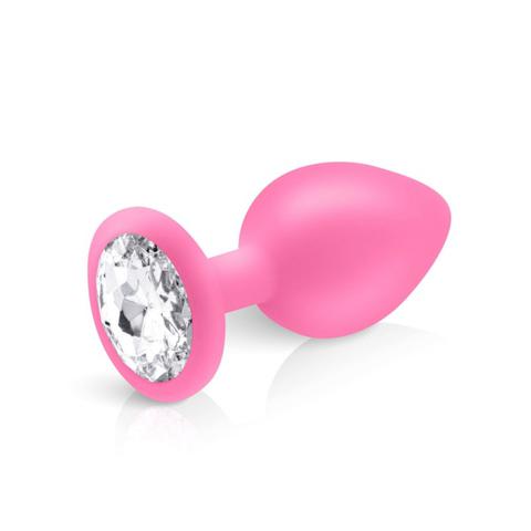 Plugs anal bijou m silicone cloud rose pas cher