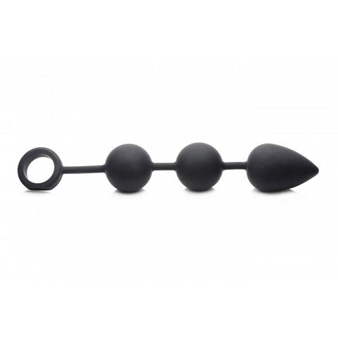 Plugs anal lourd en silicone en forme d'un chapelet de perle pas cher