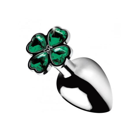 Plugs anal métal bijou lucky clover large pas cher