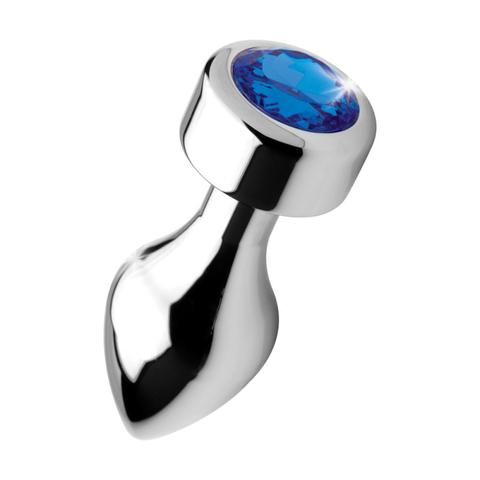 Plugs anal métal weighted bijou blue gem medium pas cher