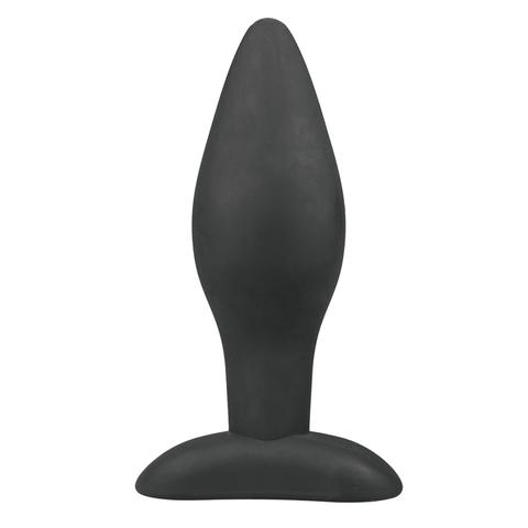 Plugs anal noir en silicone - large pas cher