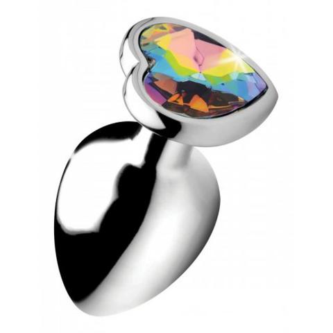 Plugs anal rainbow heart - large pas cher