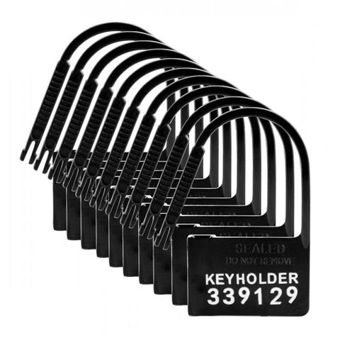 Porte-clés paquet de 10 cadenas de chasteté numérotées en plastique pas cher