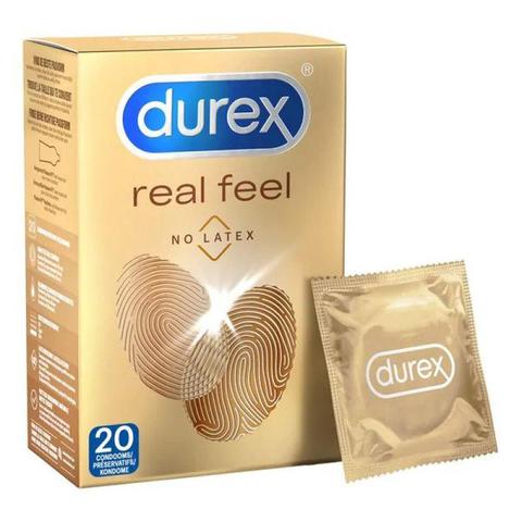 Préservatifs préservatifs real feel - 20 unités pas cher