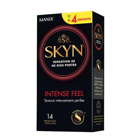 Préservatifs skyn intense feel boite de 10 + 4 gratuits pas cher