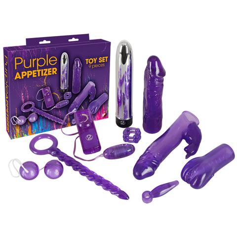 Purple appetizer - ensembles 9 pièces pas cher