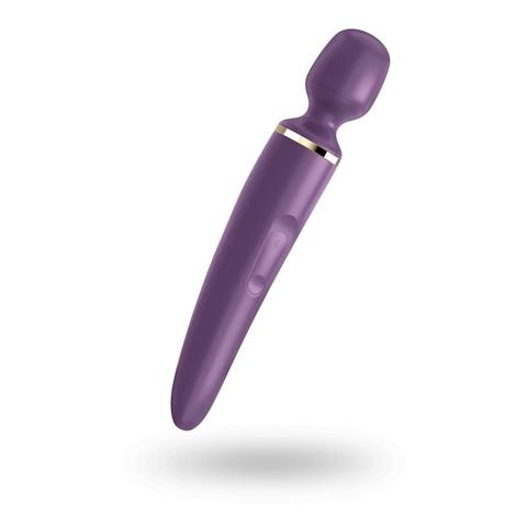 Satisfyer wand-er femme - pourpre / doré pas cher