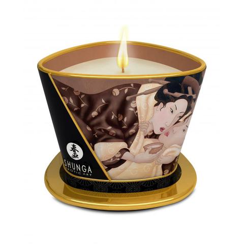 Shunga - bougie de massages excitation / intoxication choc. pas cher