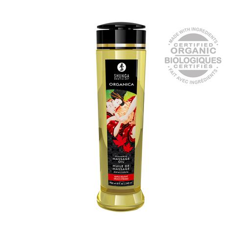 Shunga - huiles de massages organica maple delight - 240 ml pas cher