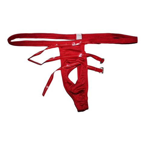 Slips rouge de bondage pas cher