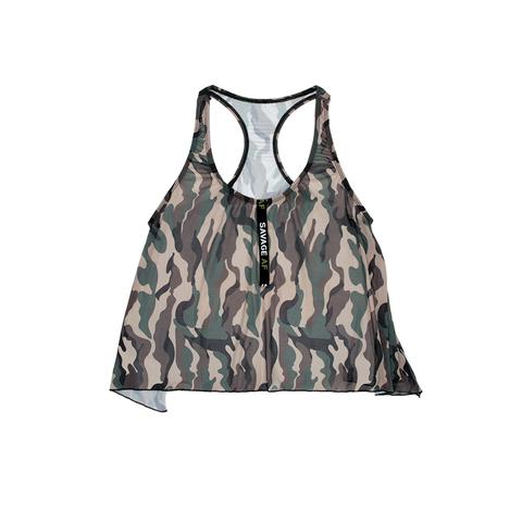 Top racerback camouflage pas cher