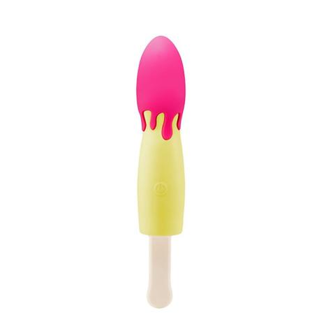 Vibromasseurs glace napée popsicle jaune pas cher