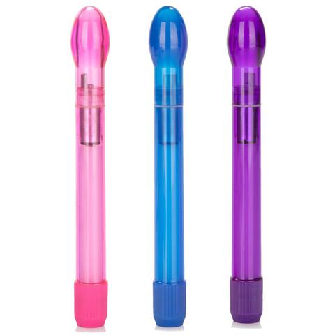 Vibromasseurs slender tulip wand - couleur : bleu pas cher