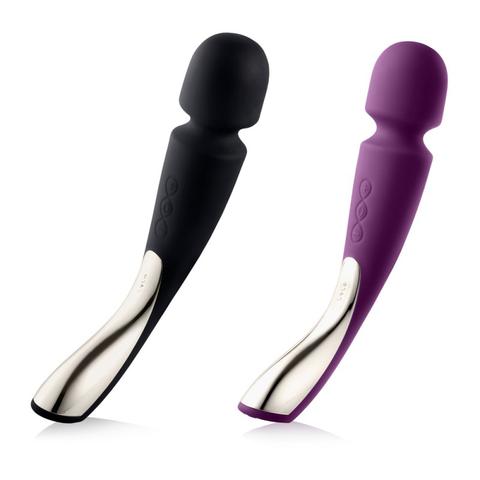 Vibromasseurs smart wand medium - couleur : noir pas cher