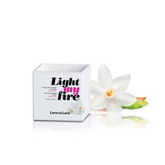 Bougie de massages light my fire musc blanc pas cher