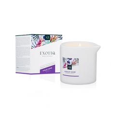 Bougie de massages rose violette exotiq - 60 g pas cher