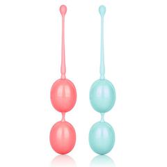 Boules de geisha weighted kegel balls ergonomically - couleur : vert pas cher